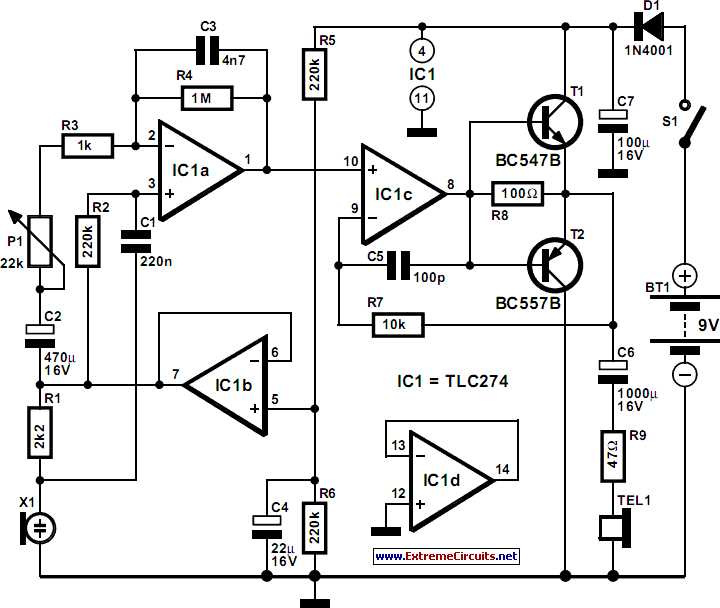 heart rate monitor circuit diagram