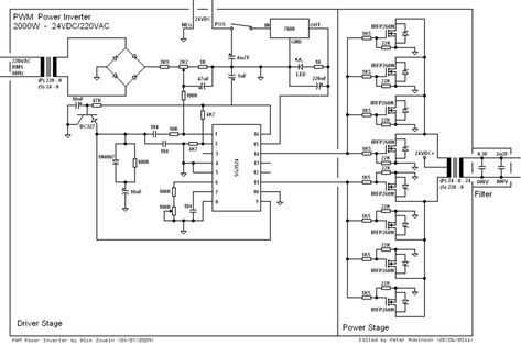 full sine wave inverter circuit diagram