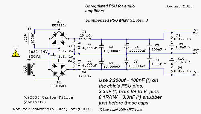 gainclone 3886 amplifier schematic diagram