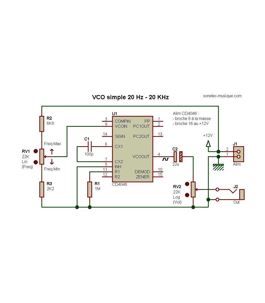 cd4046 circuit diagram