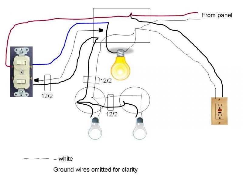 residential bathroom wiring diagram