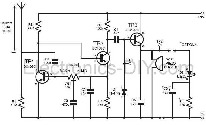 lightning detector circuit diagram