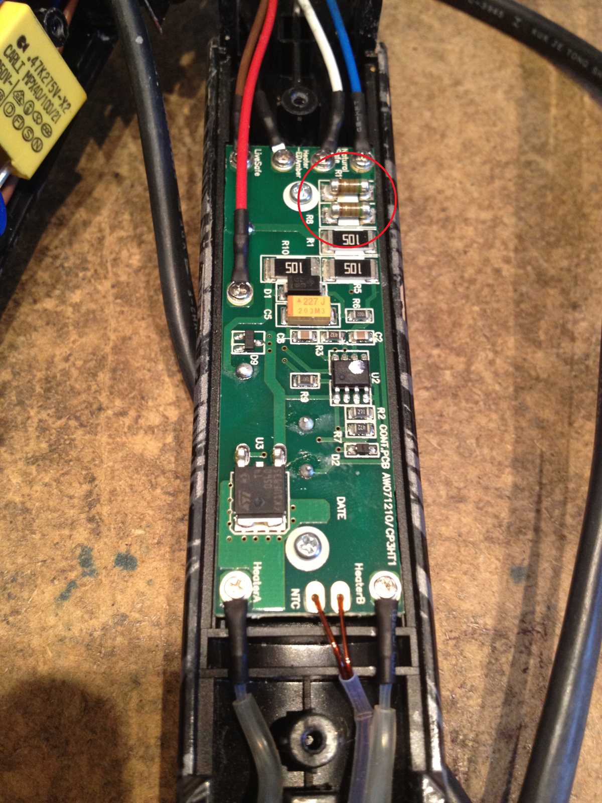 ghd hair straightener circuit diagram