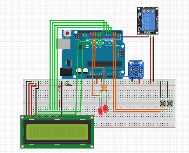 temperature controller circuit diagram with relay