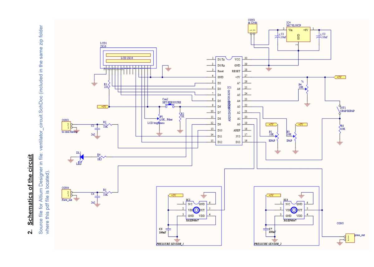 schematic diagram of circuit board