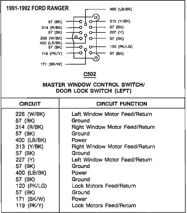 gm 5 pin power window switch wiring diagram