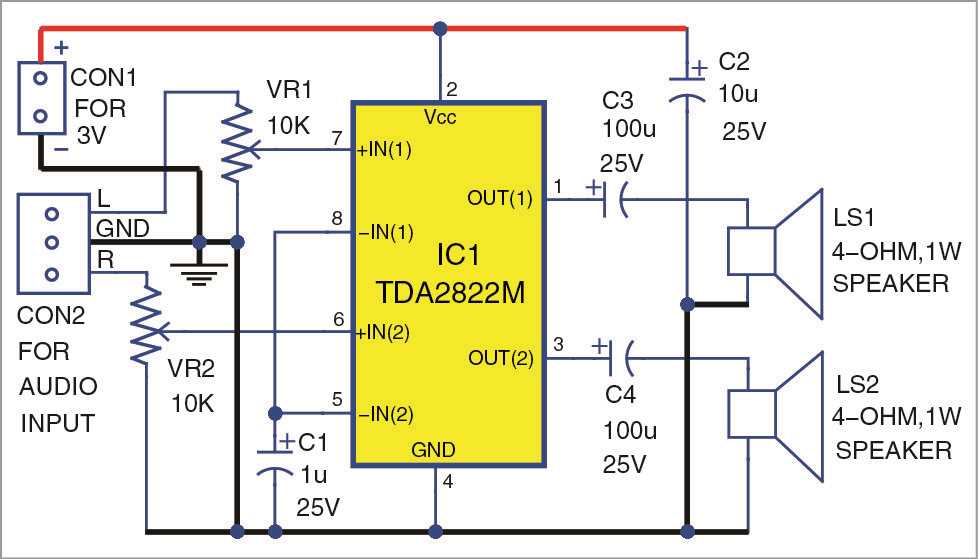tda2822m circuit diagram tda2822m circuit diagram