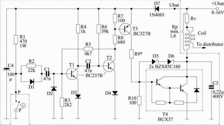 electronic ignition system circuit diagram