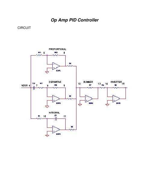 pid controller circuit diagram pid controller circuit diagram