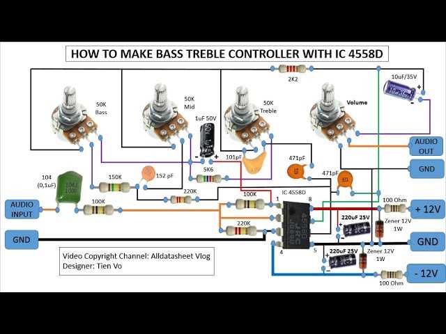 4558 tone control circuit diagram