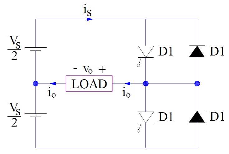 half bridge inverter circuit diagram
