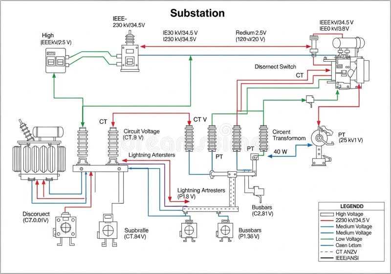 substation schematic diagram