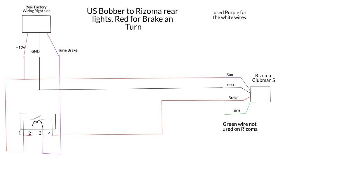 3 wire brake light turn signal wiring diagram