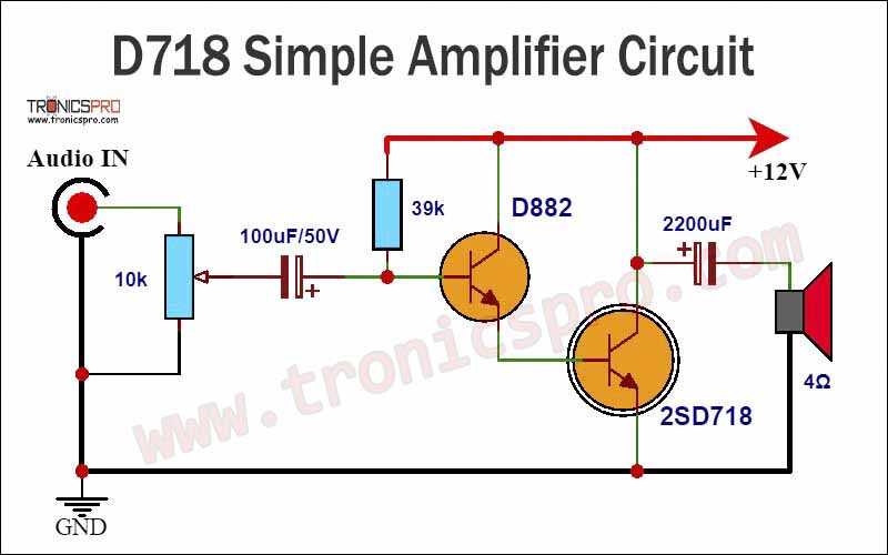amplifier circuit diagram simple