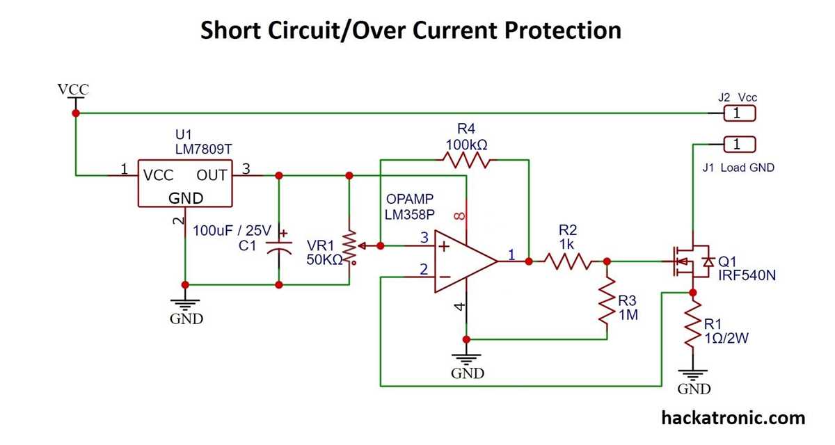amplifier protection circuit diagram
