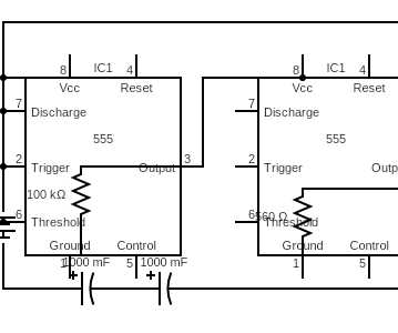 traffic light circuit diagram using 555 timer
