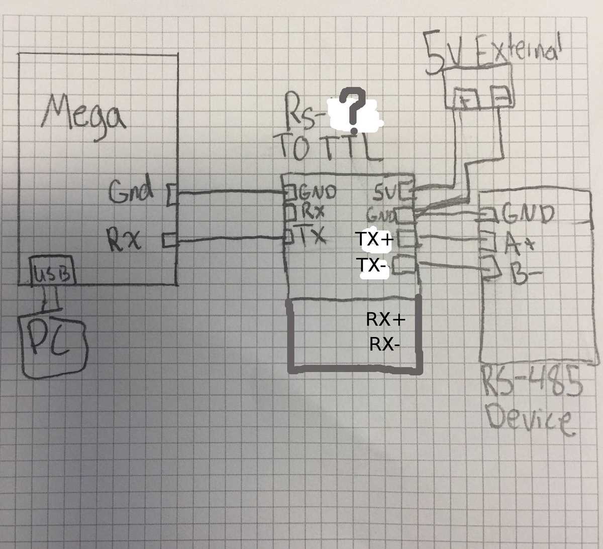 ttl to rs485 circuit diagram