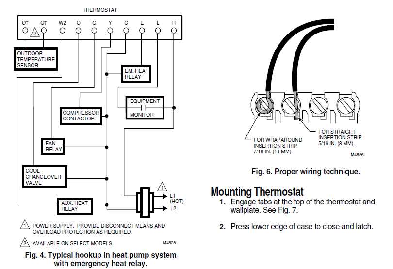 heat pump thermostat schematic diagram