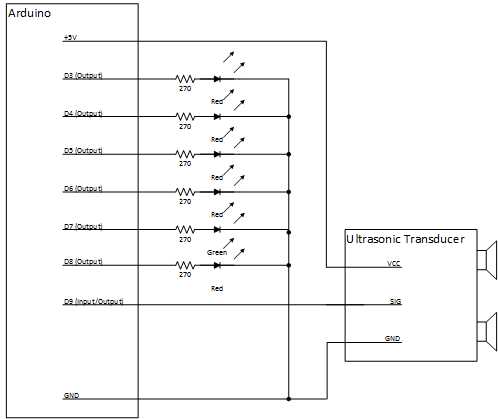 parking sensor schematic diagram