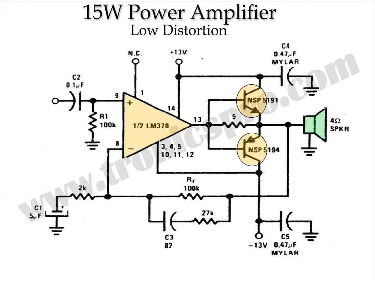 1000w audio amplifier circuit diagram