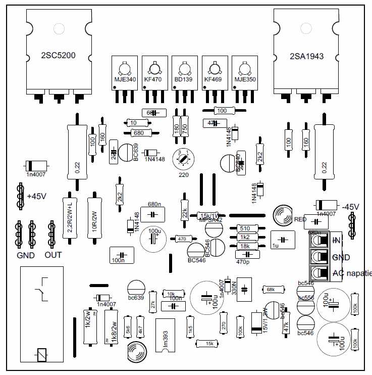 high power amplifier circuit diagram