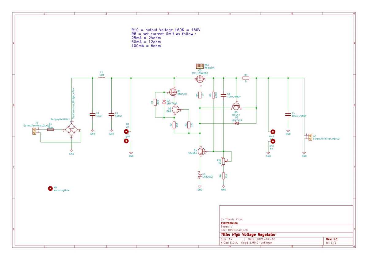 high voltage schematic diagram