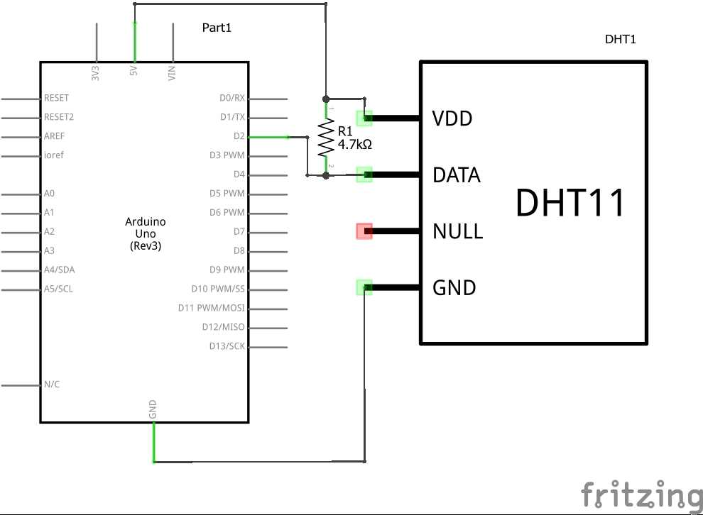 dht11 sensor circuit diagram