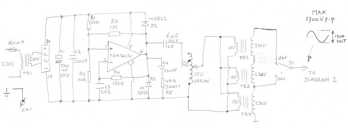 high voltage schematic diagram