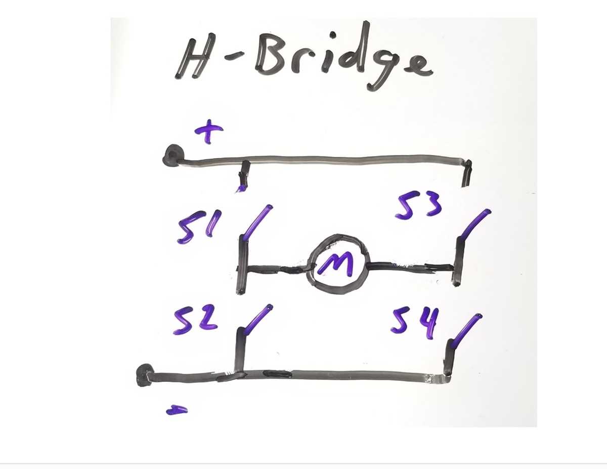 schematic diagram of brigde tied load using transistor
