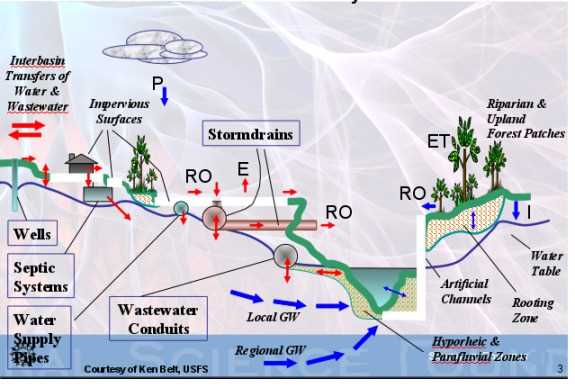 schematic diagram of water cycle
