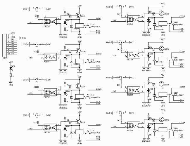 circuit diagram of relay