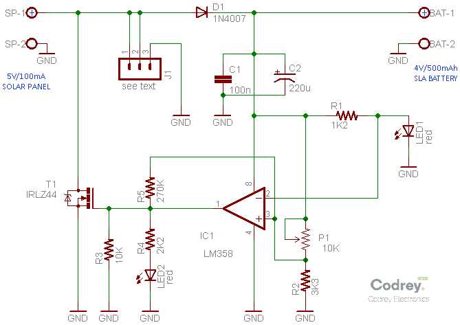 pwm charge controller circuit diagram