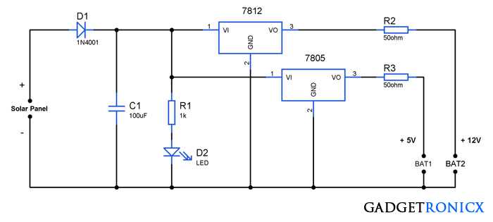 automatic battery charger circuit diagram