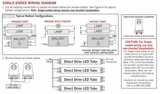 8 foot led bulbs single pin ballast bypass wiring diagram