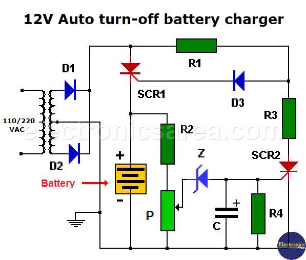 battery charger diagram circuit