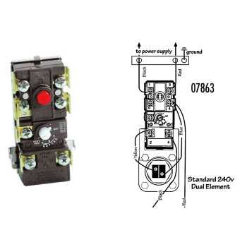 hot water heater thermostat wiring diagram