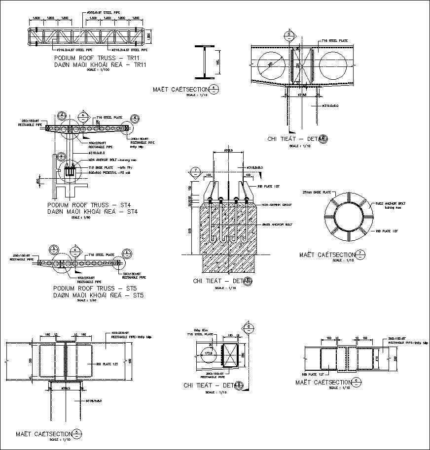 how to draw a schematic diagram of a truss