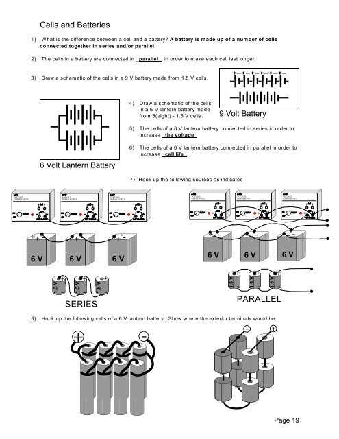 how to show multiple batteries in a schematic diagram