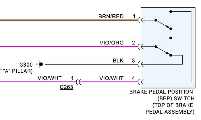 simple brake light circuit diagram