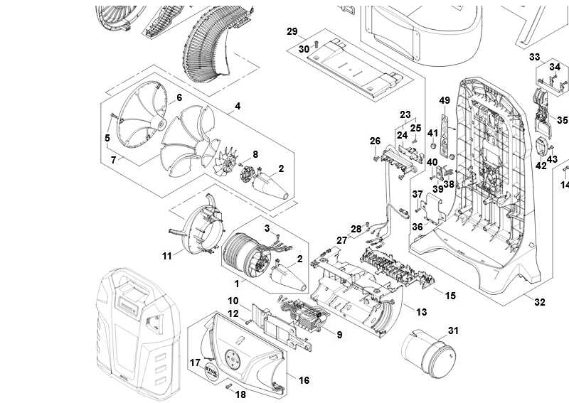 schematics stihl bg 50 parts diagram