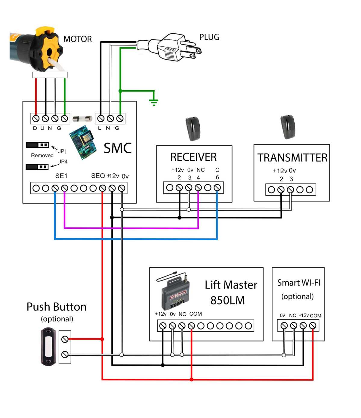 liftmaster 3 button station wiring diagram