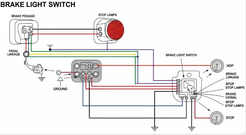 helm wiring schematic diagram brake light switch 2005 ud truck