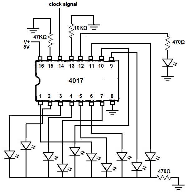 decade counter circuit diagram