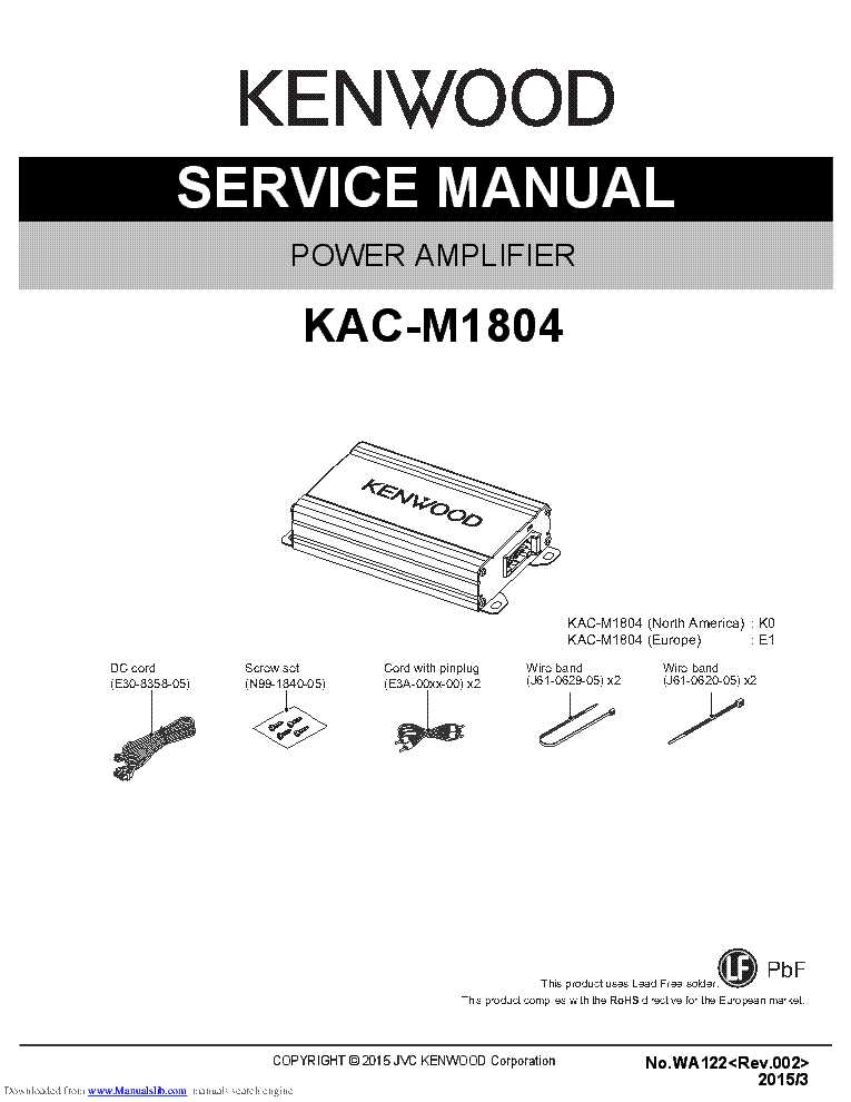 kenwood kac m1814 wiring diagram