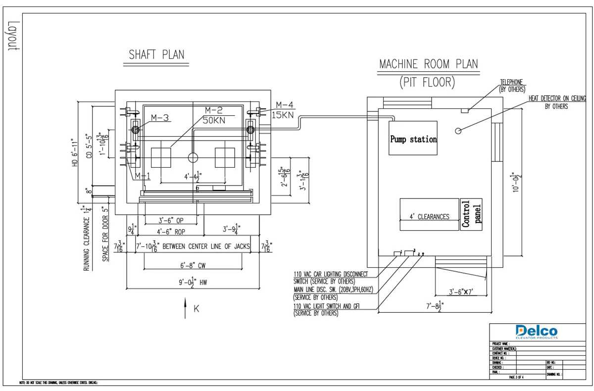 hydraulic elevator schematic diagram with calculations