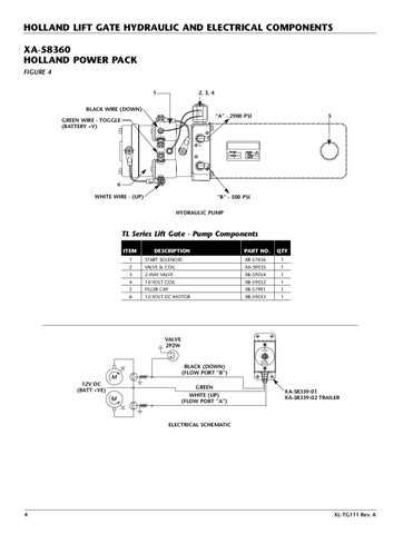 hydraulic lift circuit diagram