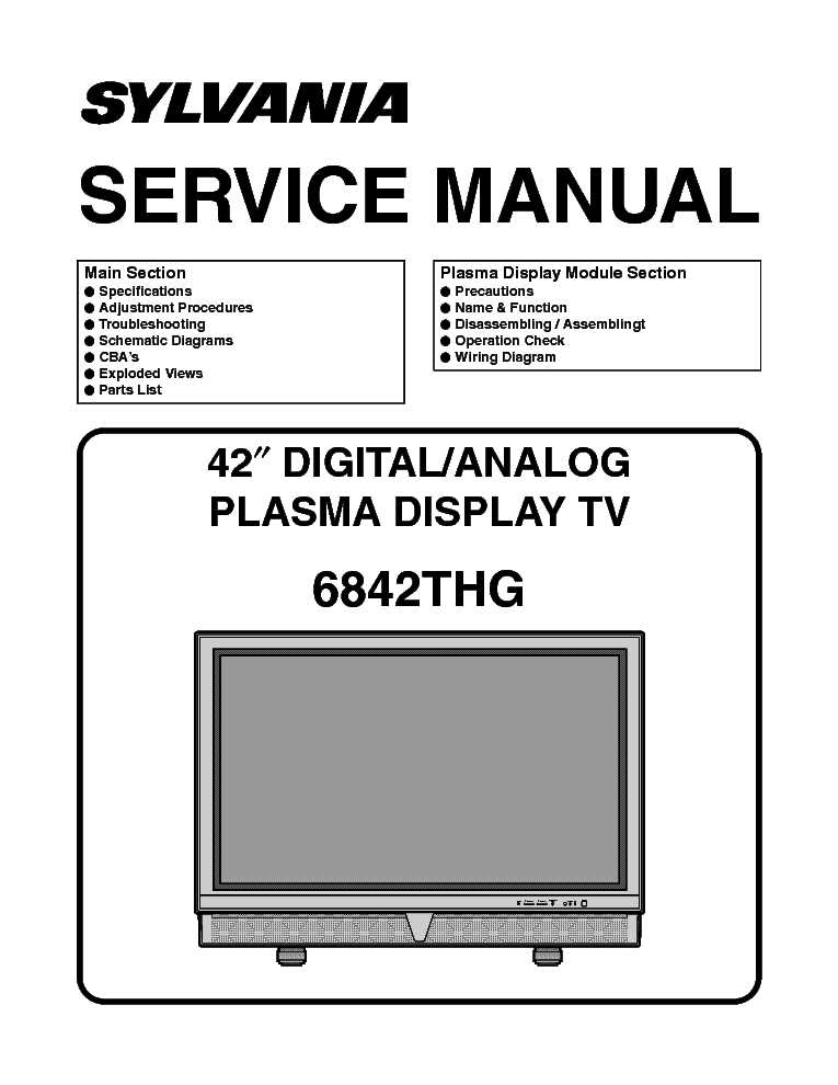 i need a schematic diagram for sylvania fad441