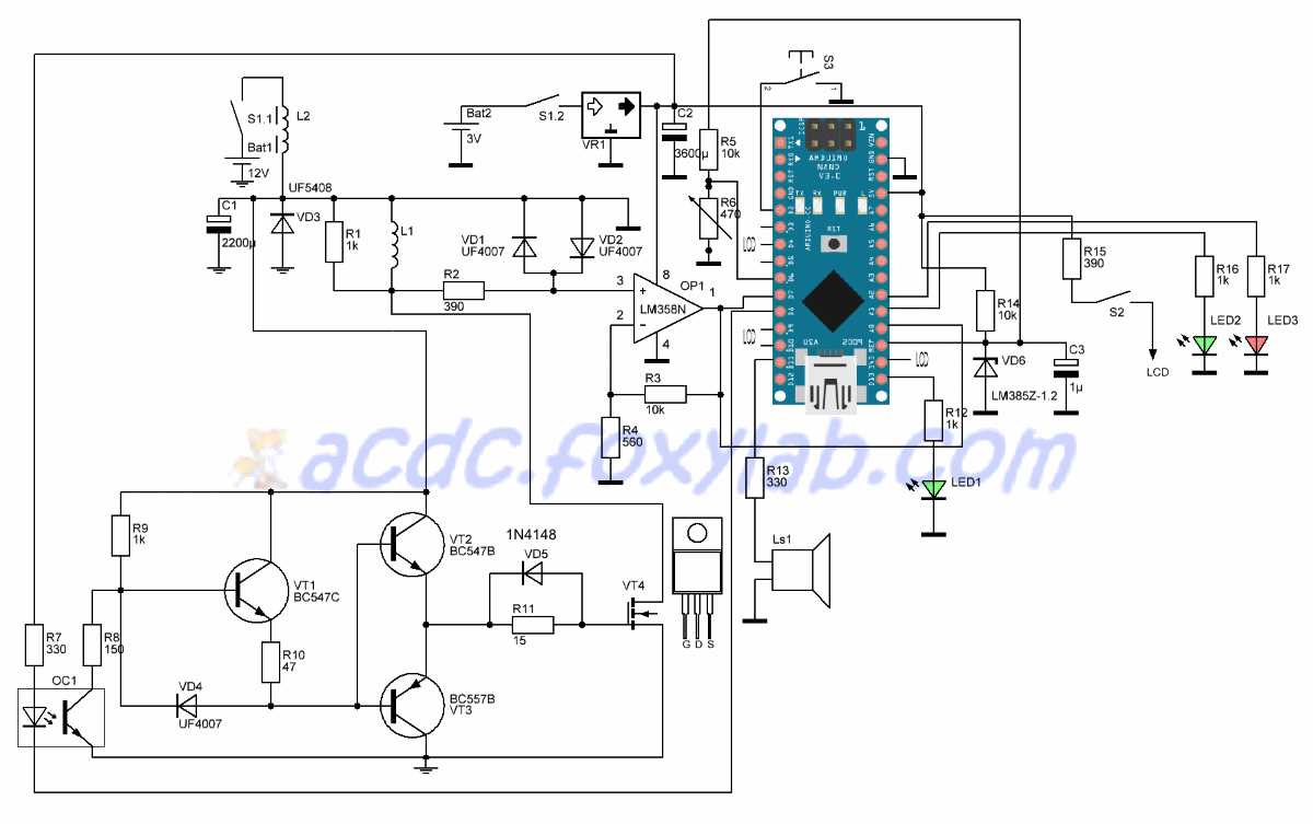 pi metal detector circuit diagram