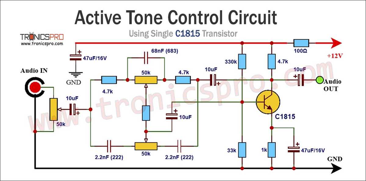 schematic diagram tone control circuit