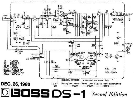 boss ds 2 schematic diagram